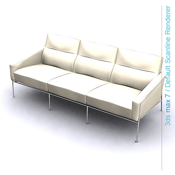 3ds max design series - series 3300 three seater sofa by lajhar